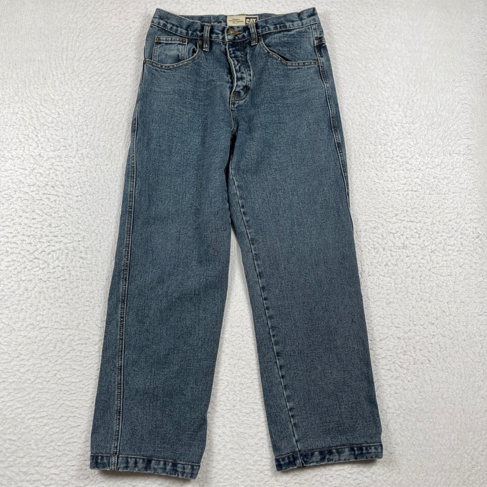 Caterpillar CAT Workwear Jeans Mens 30x30 (Fit 29x27) Blue Button Fly Denim